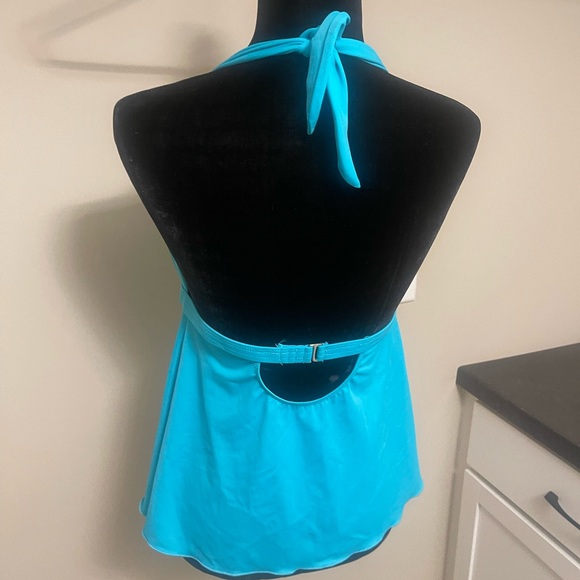 Venus turquoise Tankini Top size 8 - Picture 3 of 5